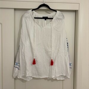 Lane Bryant White Blouse
